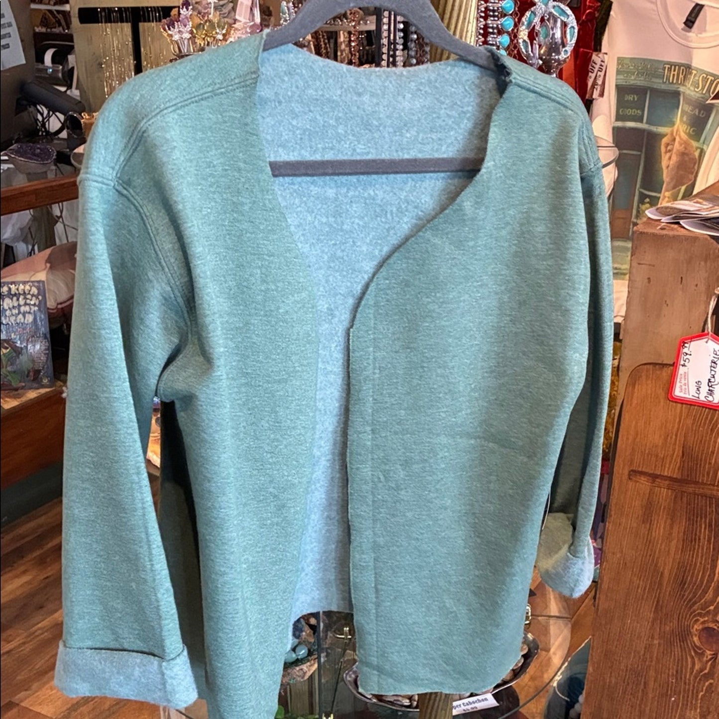 WE MAKE THESE! "YOU'RE TAKING ME TO THE THRIFT STORE?" CUSTOM CARDIGAN