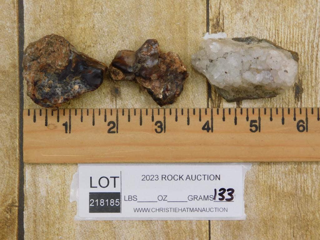 MIXED ROUGH LOT ROCK STONE LAPIDARY SPECIMEN