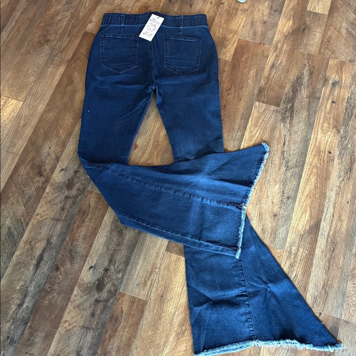 Chic Blue Flared Jeggings for Women