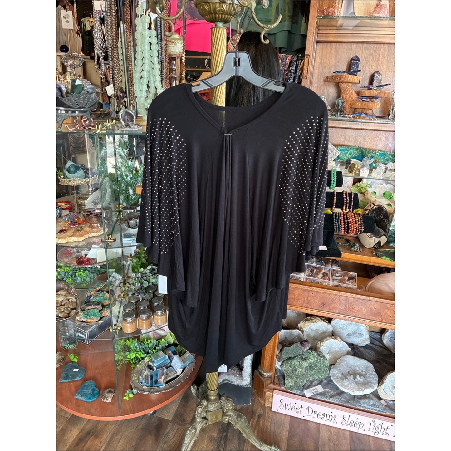 Black Studded Women's Top -