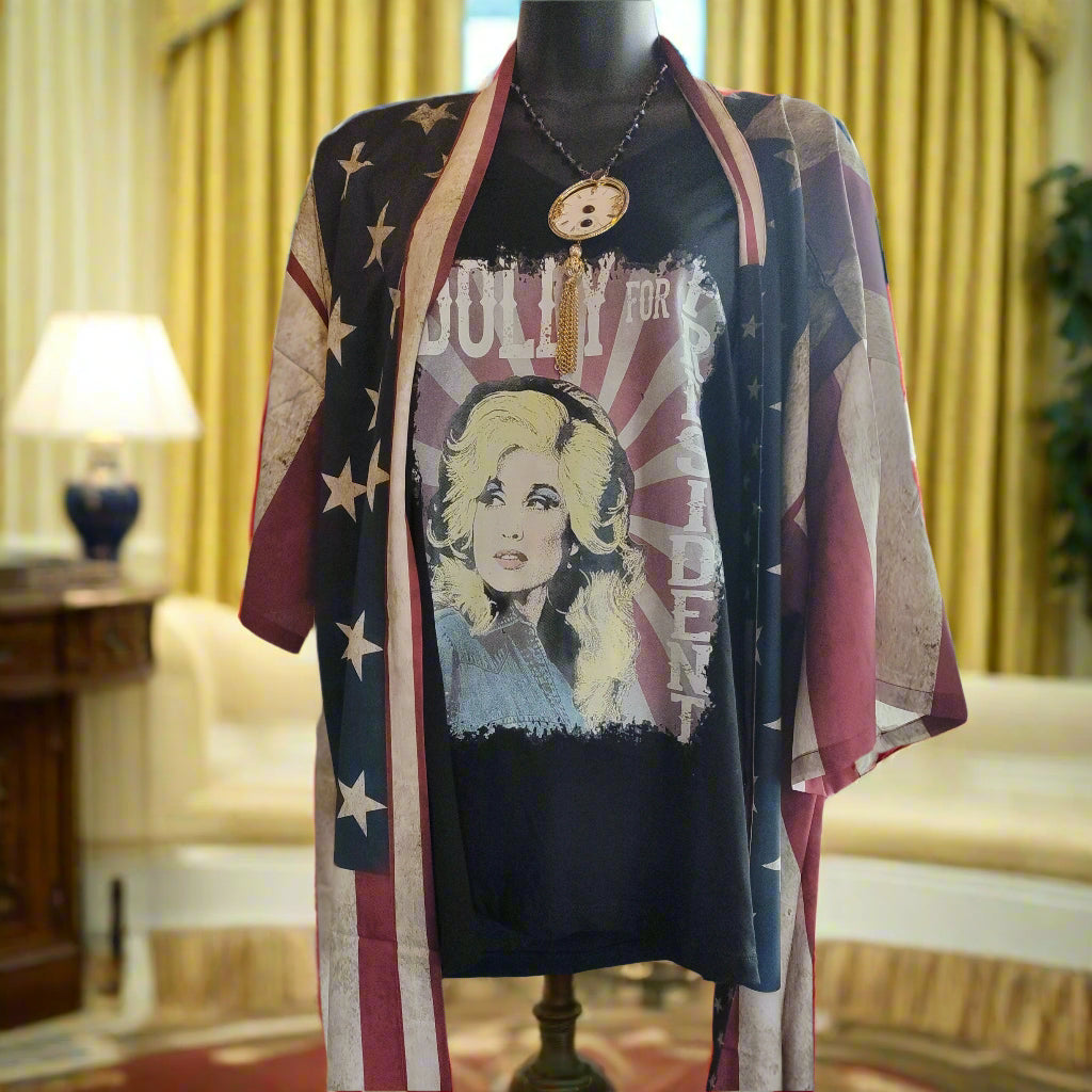 Dolly For President Black T-Shirt