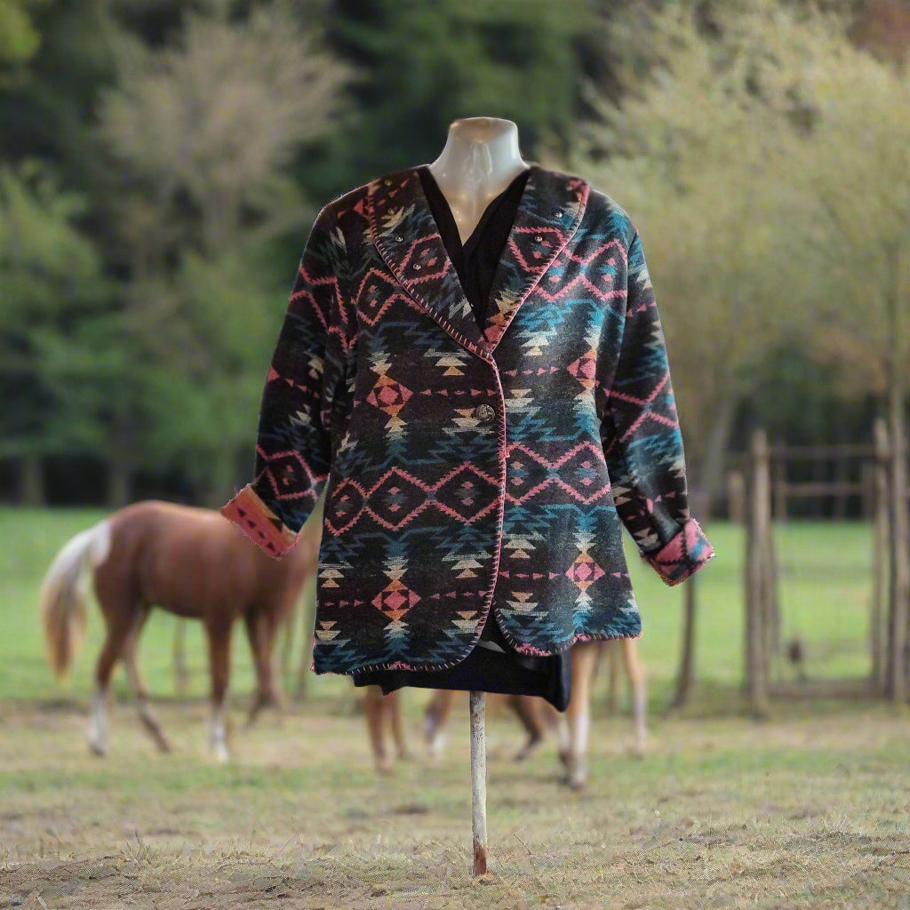 Multicolor Southwestern Buffalo Nickel Jacket