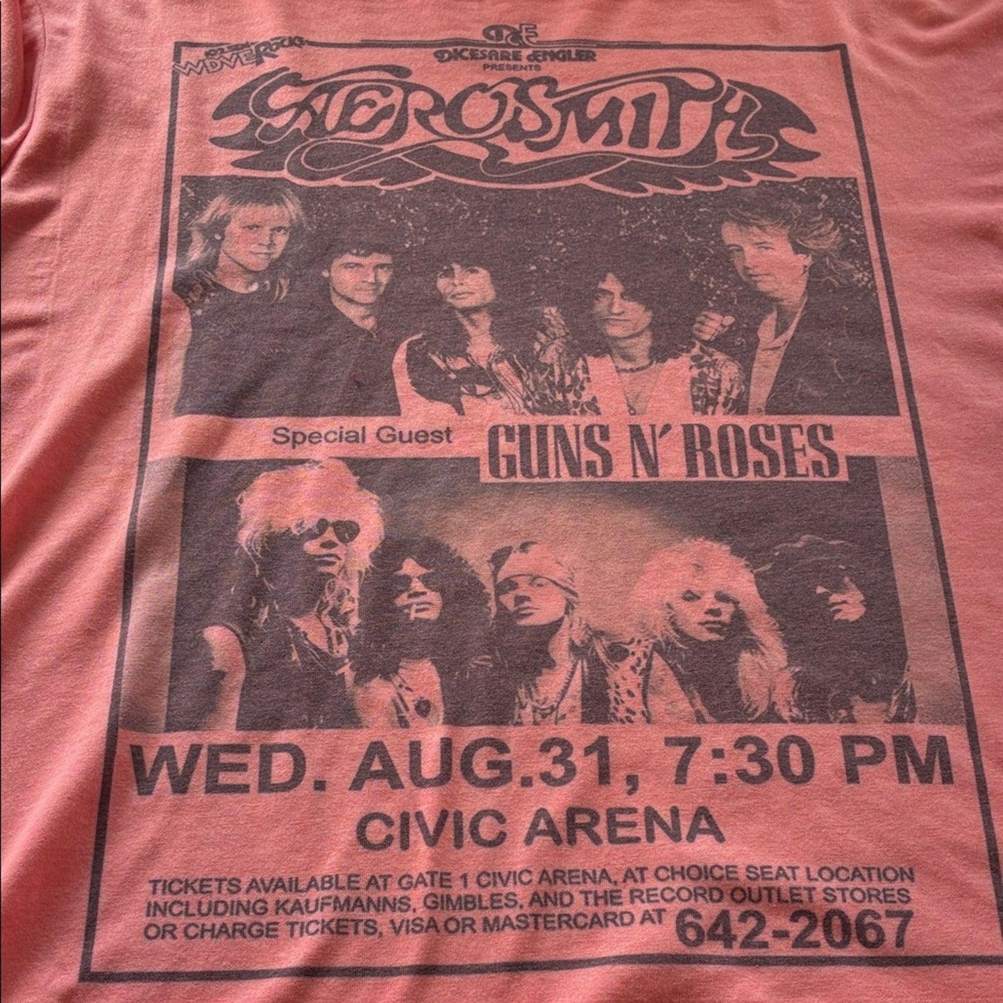 VINTAGE STYLE Aerosmith Graphic Tee Concert T-shirt