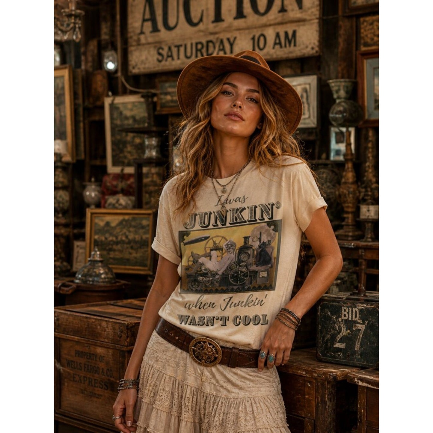"JUNKIN' WHEN JUNKIN' WASN'T COOL" T-Shirt
