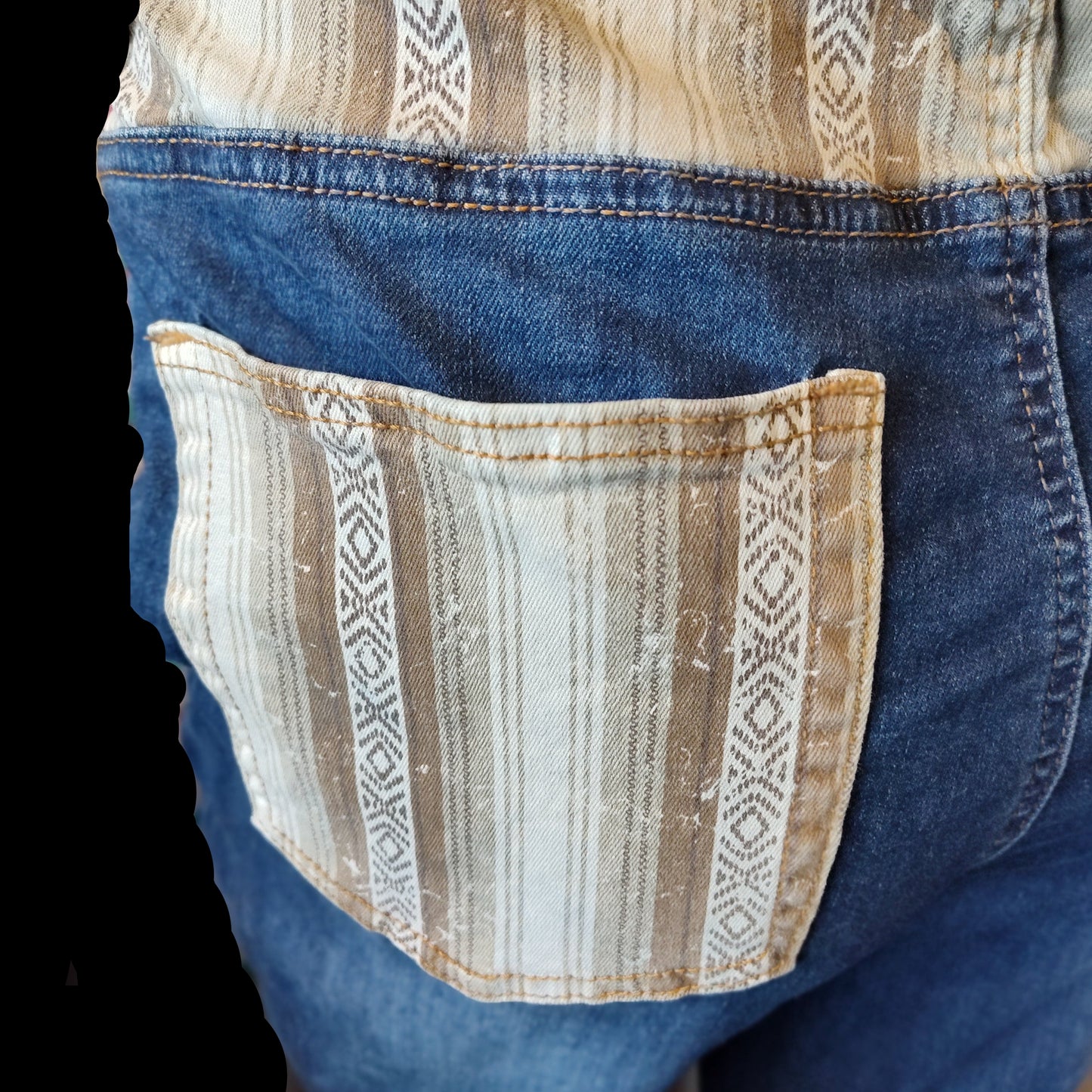 Vintage Flare Jeans with Decorative Pockets
