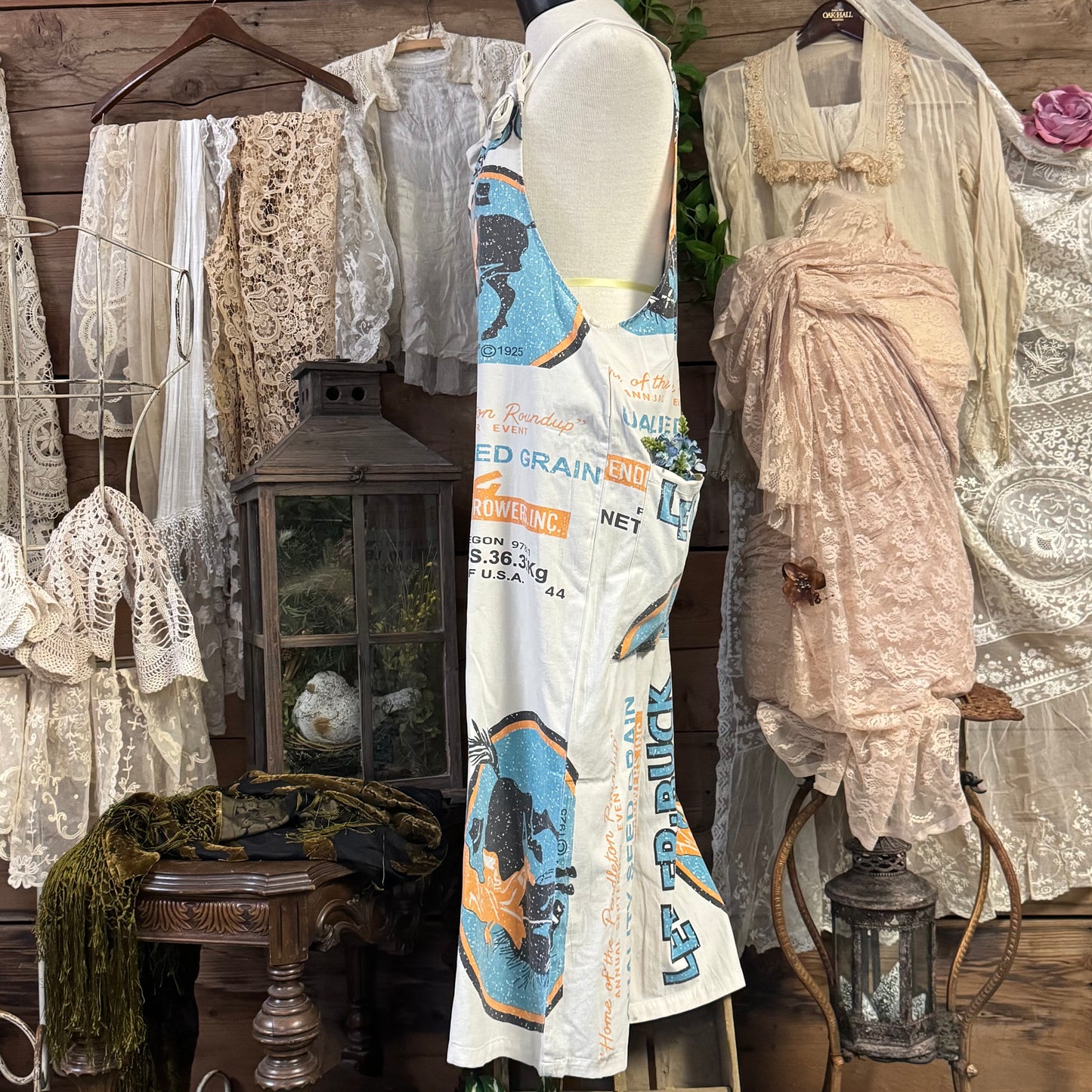 Let-Er-Buck Flour Sack Overalls