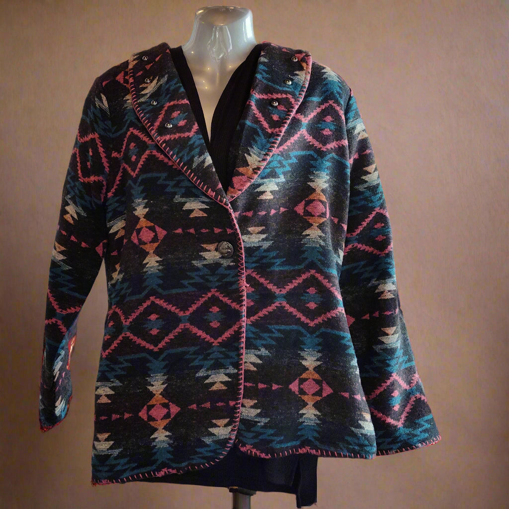 Multicolor Southwestern Buffalo Nickel Jacket