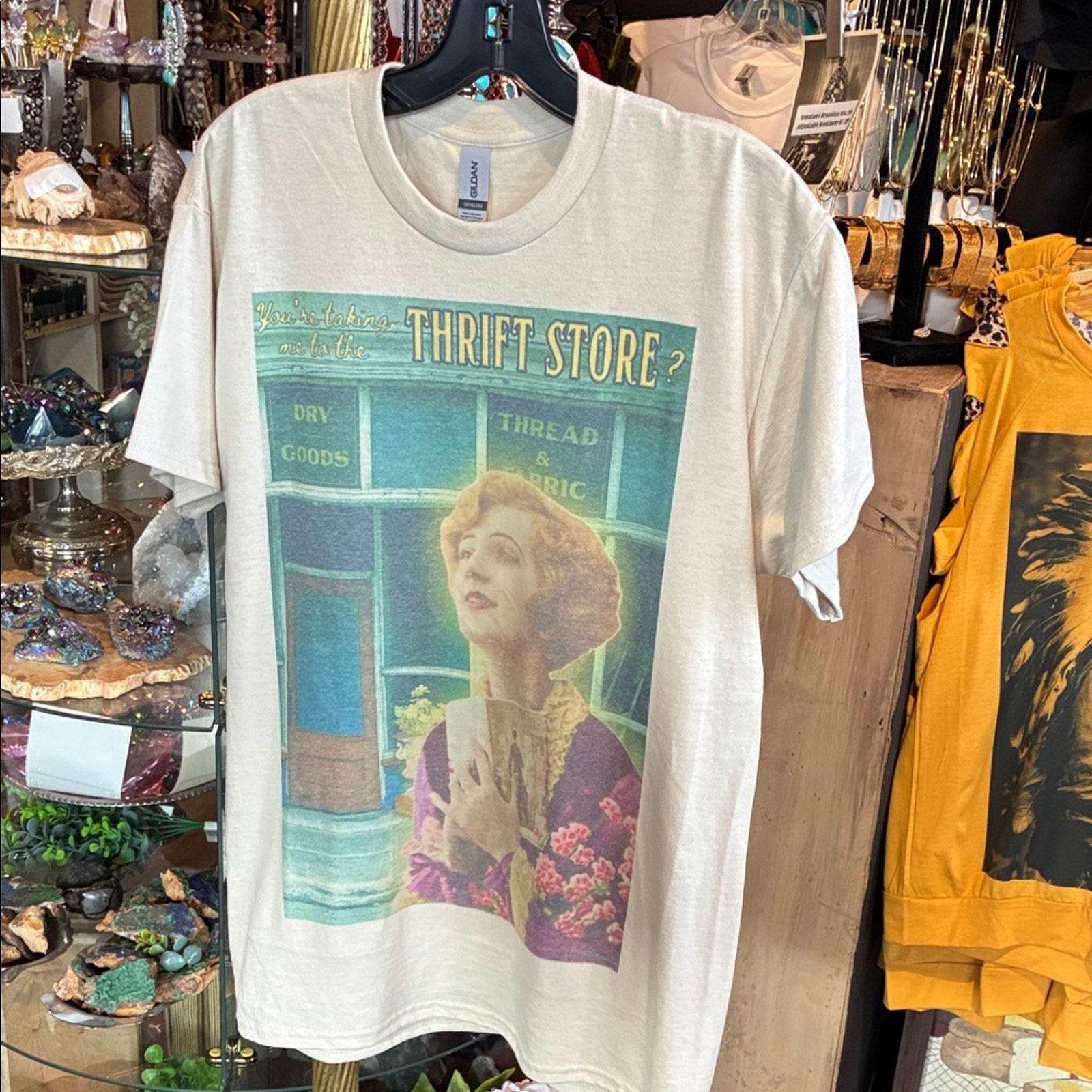 Thrift Store Vintage Graphic Short Sleeve Tee - Cream – Col
