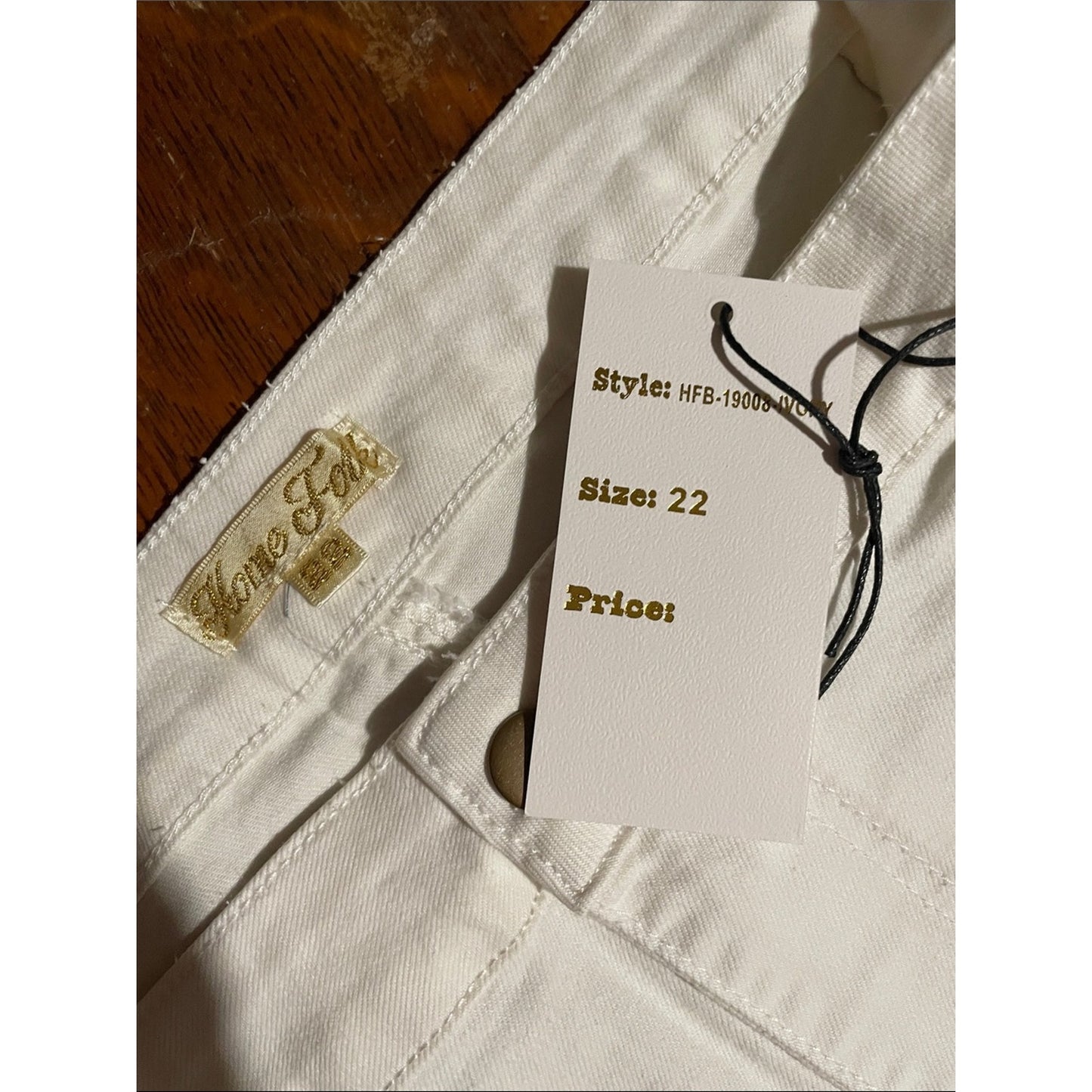 Folk White Flare Wide-Leg Jeans with Raw Hem plus size