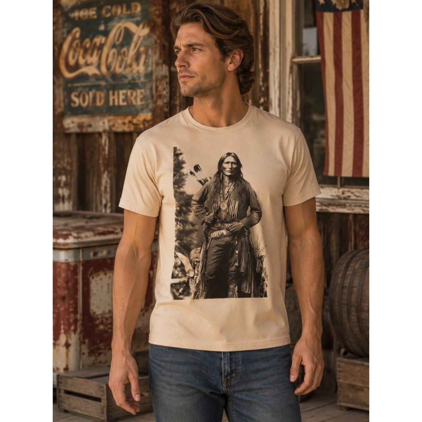 Native Spirit Vintage Tee HATMAN ORIGINALS VINTAGE STYLE T SHIRT TEE