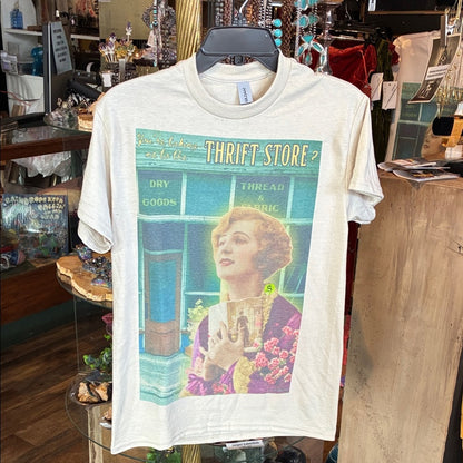 Thrift Store Graphic Short Sleeve Tee - Cream