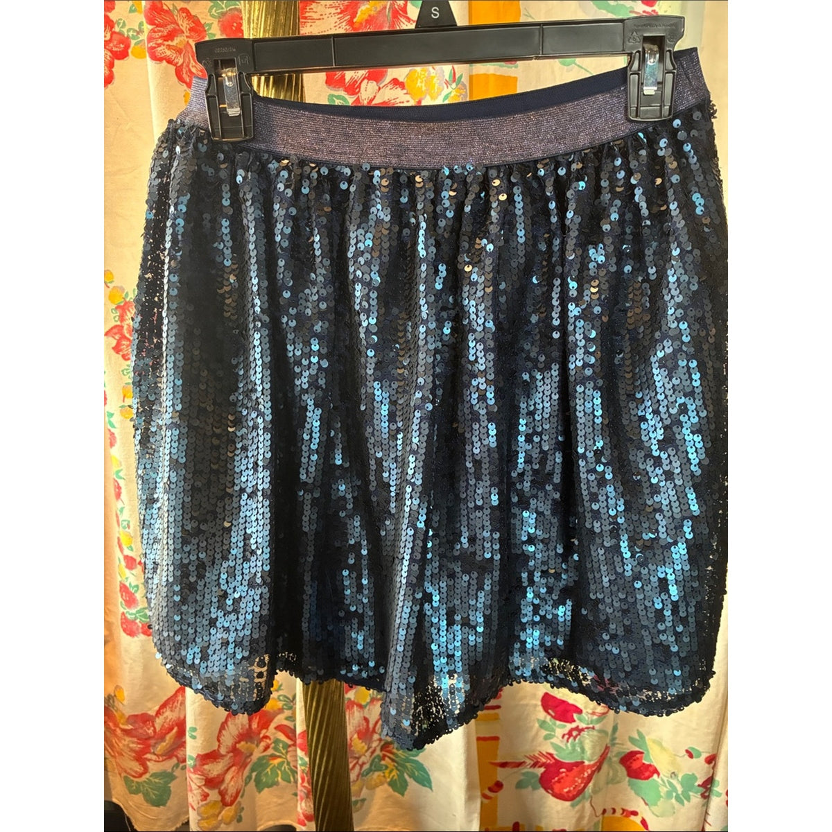 Cat & Jack Navy Blue Sequin Skirt