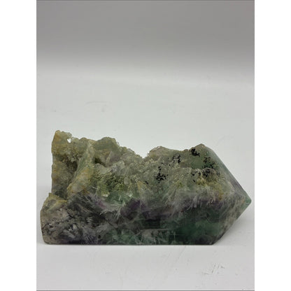Natural Green Fluorite Crystal Point - Decorative Home Art Rock