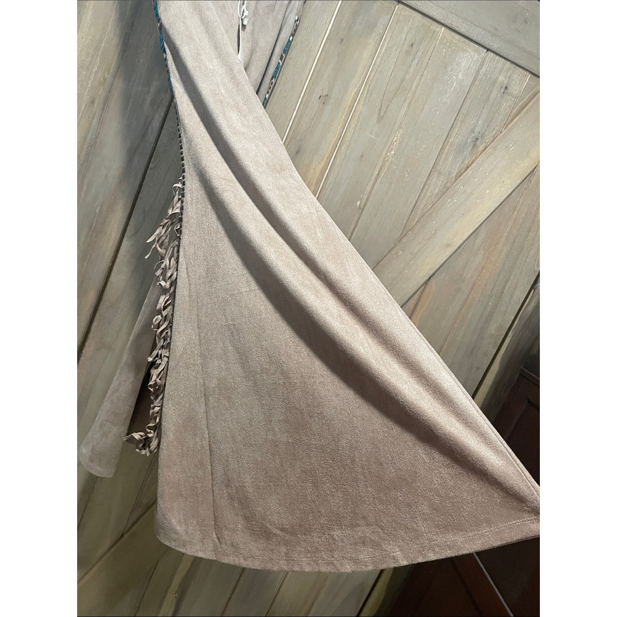 Savanna Jane Tan Suede-Look Wide Leg Pants