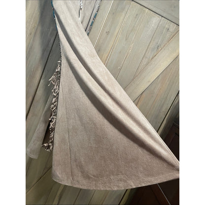 Savanna Jane Tan Suede-Look Wide Leg Pants