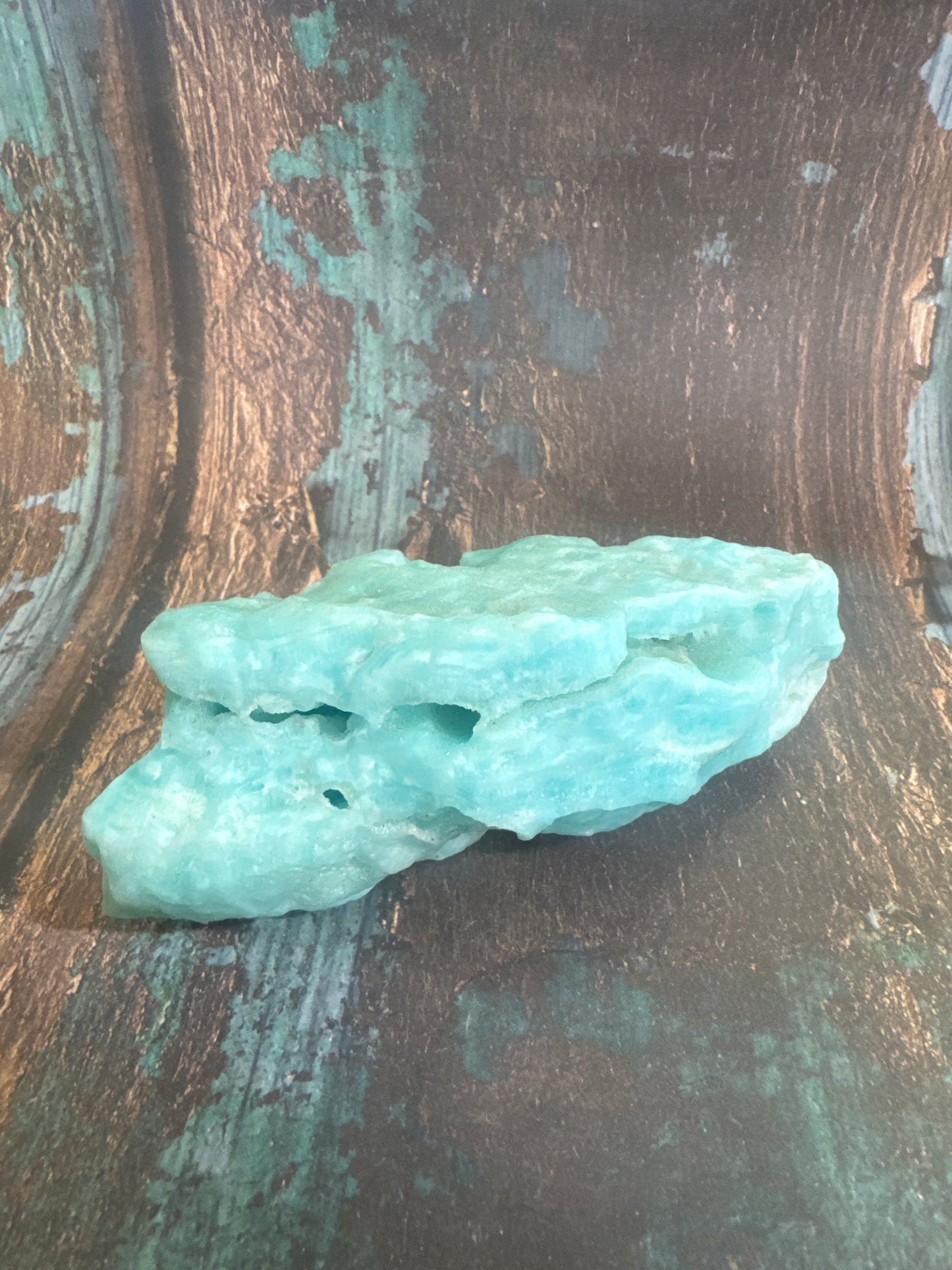 Caribbean blue calcite, rock, stone specimen