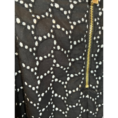Black Dot Wave Vince Camuto Mini Skirt