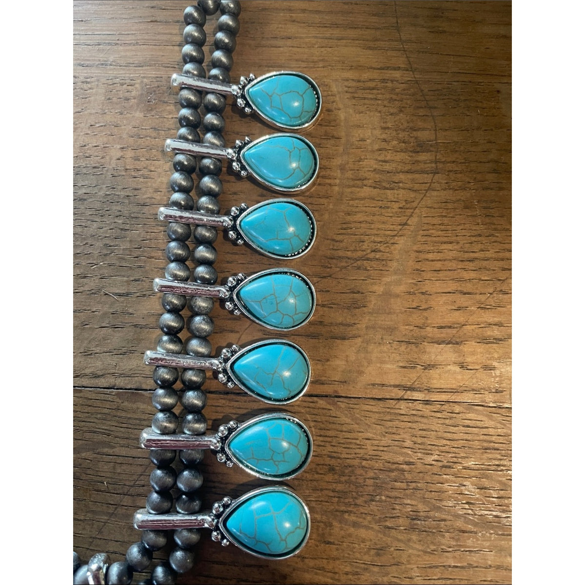 LARGE TURQUOISE STATEMENT NECKLACE