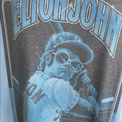 Elton John Blue Graphic Tee, Concert T-Shirt