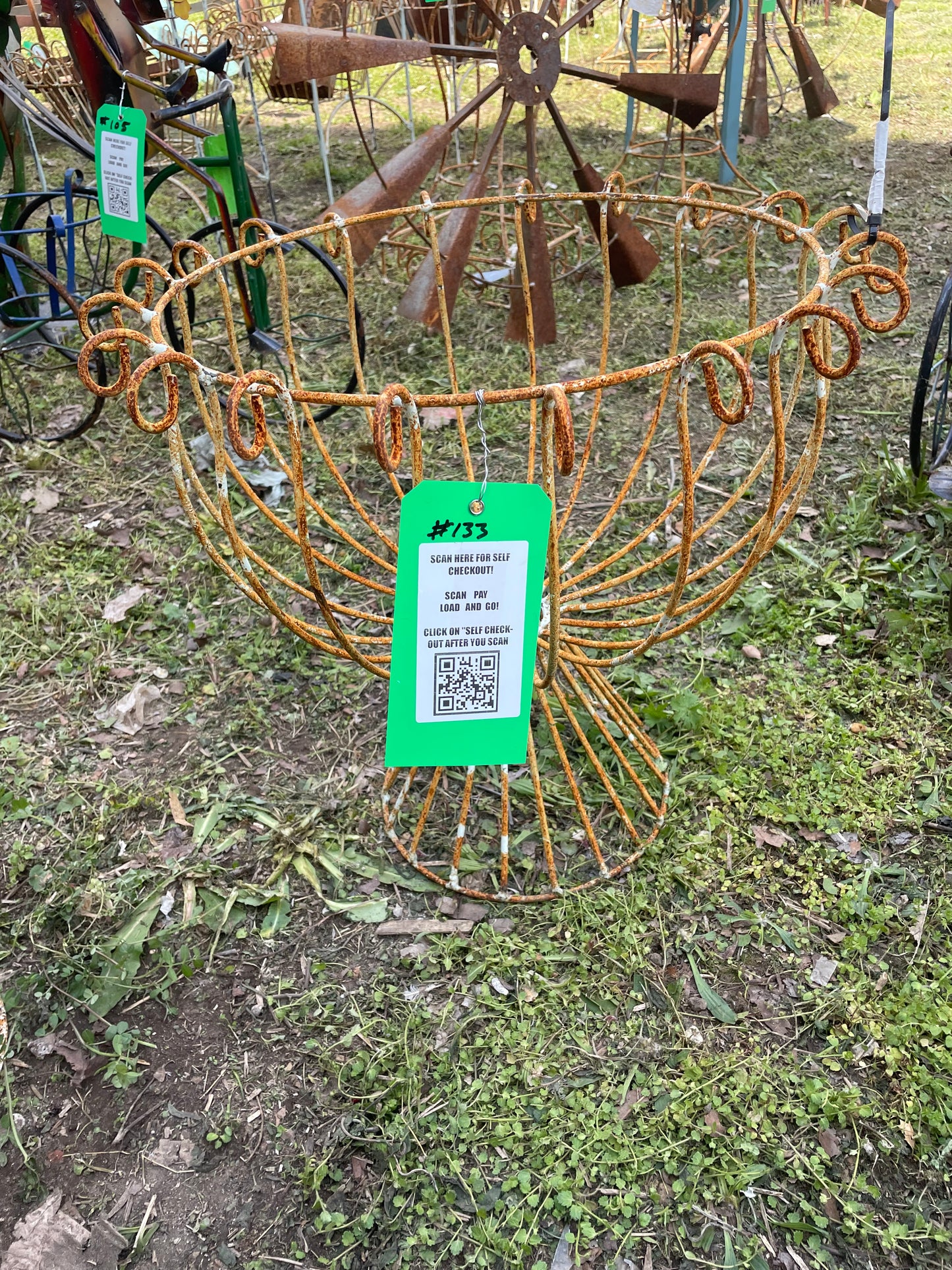 #133, Iron planter