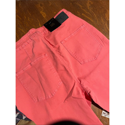 Lucky & Blessed Coral High-Rise Flare Pants plus size