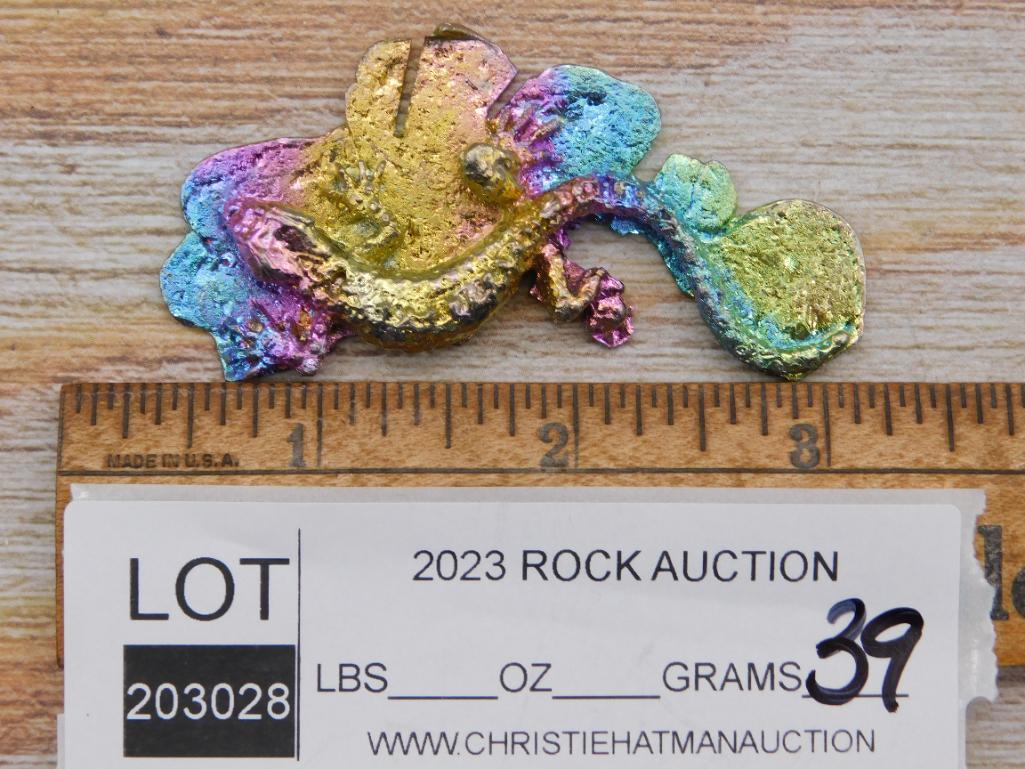 BISMUTH LIZARD ROCK STONE LAPIDARY SPECIMEN