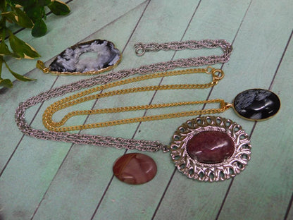 MIXED JEWELRY LOT ROCK STONE LAPIDARY SPECIMEN