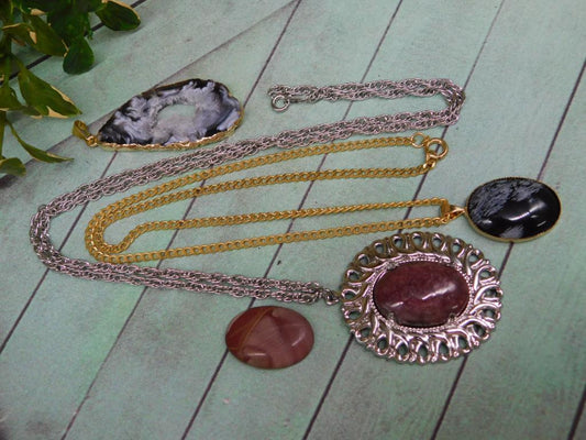 MIXED JEWELRY LOT ROCK STONE LAPIDARY SPECIMEN