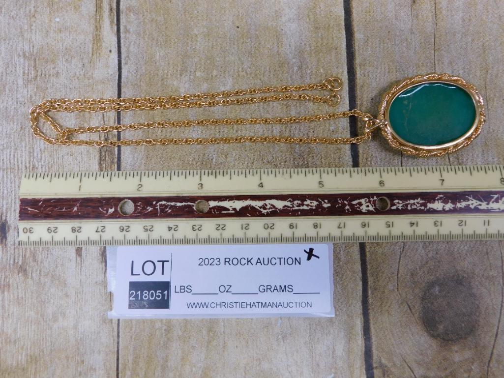 AVENTURINE NECKLACE ROCK STONE LAPIDARY SPECIMEN