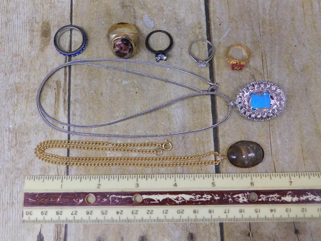 MIXED JEWELRY LOT ROCK STONE LAPIDARY SPECIMEN