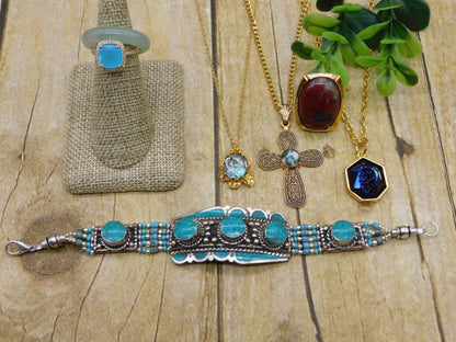 MIXED JEWELRY LOT ROCK STONE LAPIDARY SPECIMEN