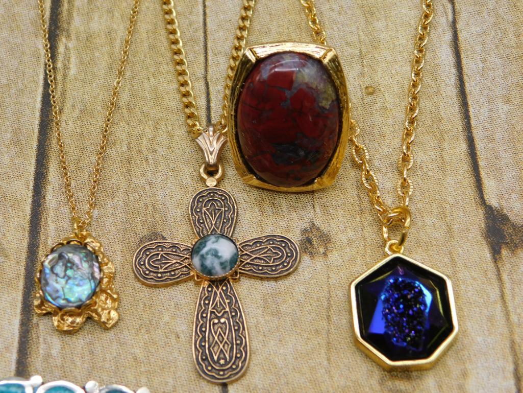 MIXED JEWELRY LOT ROCK STONE LAPIDARY SPECIMEN