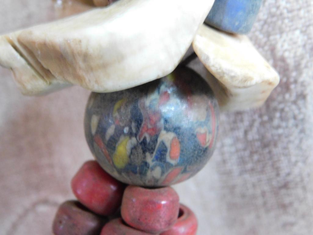 AFRICAN TRADE BEADS ROCK STONE LAPIDARY SPECIMEN