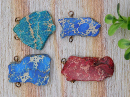IMPRESSION JASPER PENDANTS ROCK STONE LAPIDARY SPECIMEN