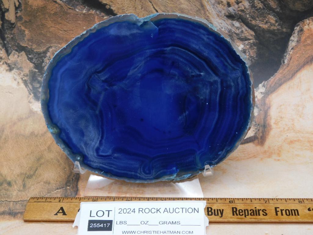 AGATE SLICE ROCK STONE LAPIDARY SPECIMEN