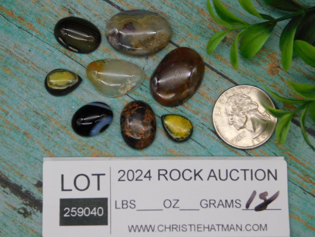 MIXED STONE CABOCHON LOT