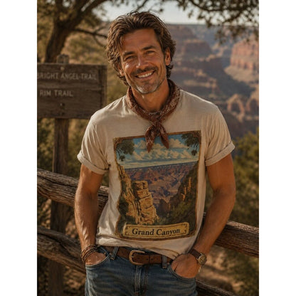 GRAND CANYON HATMAN ORIGINALS VINTAGE STYLE T SHIRT TEE