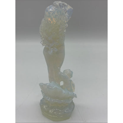 Opalescent Glass Figurine - Iridescent Female Sculpture ROCK