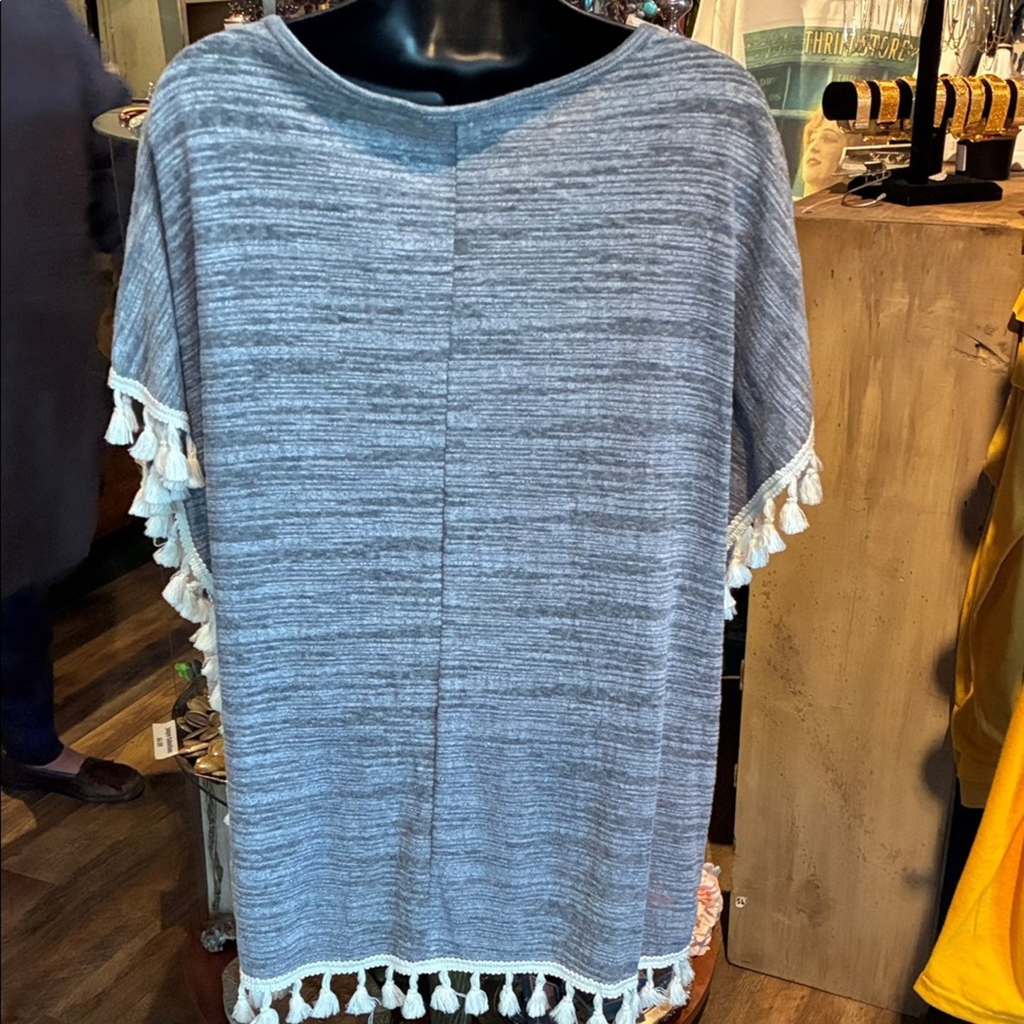 Gray Paisley Women's Top