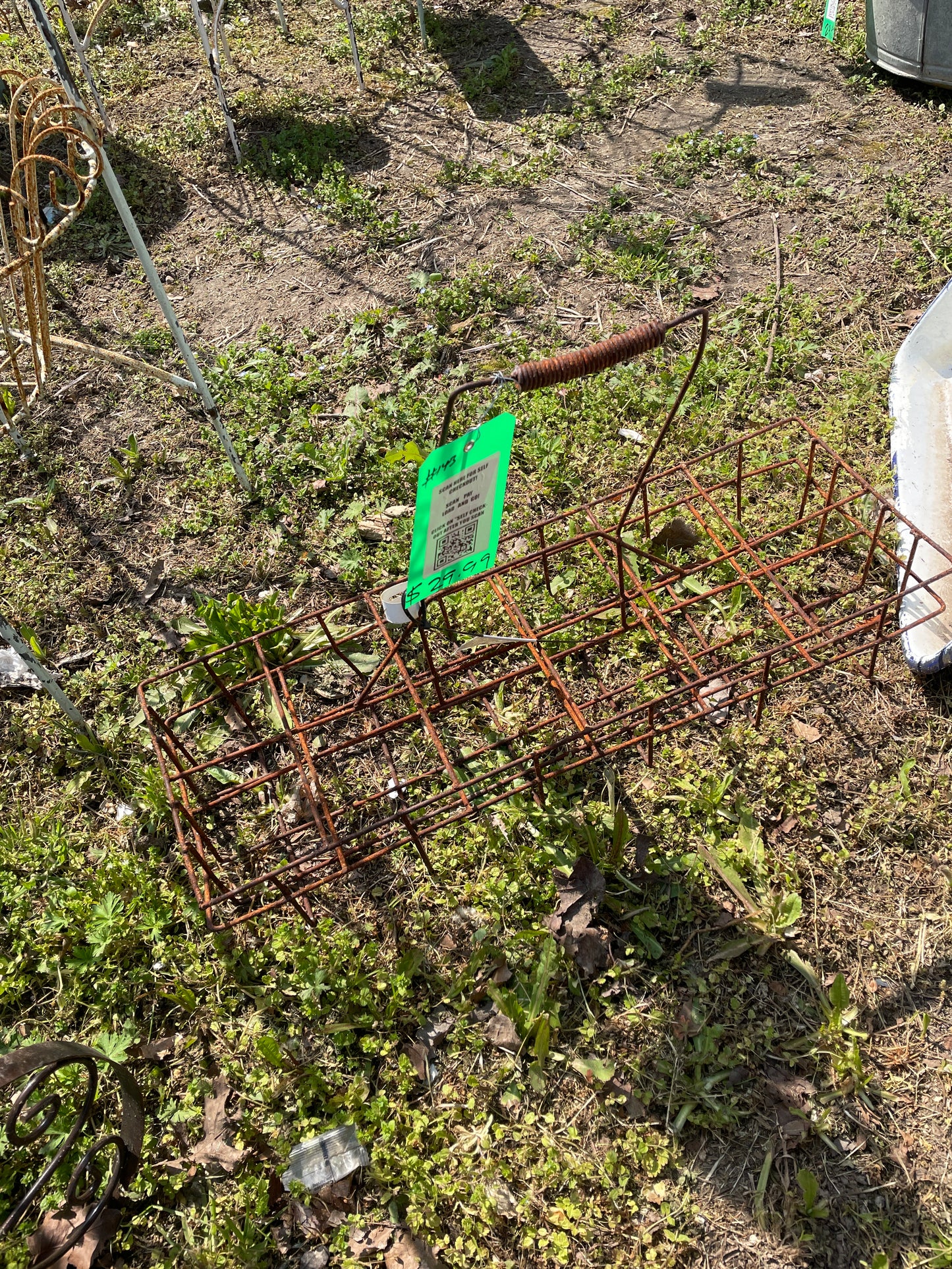 #143, Metal basket
