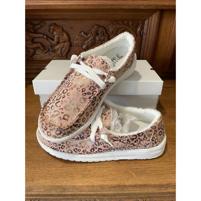 Gypsy Jazz leopard print slip-on flats