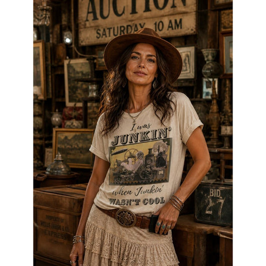 "JUNKIN' WHEN JUNKIN' WASN'T COOL" T-Shirt