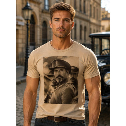 Vintage Patriot Portrait Tee HATMAN ORIGINALS VINTAGE STYLE T SHIRT TEE