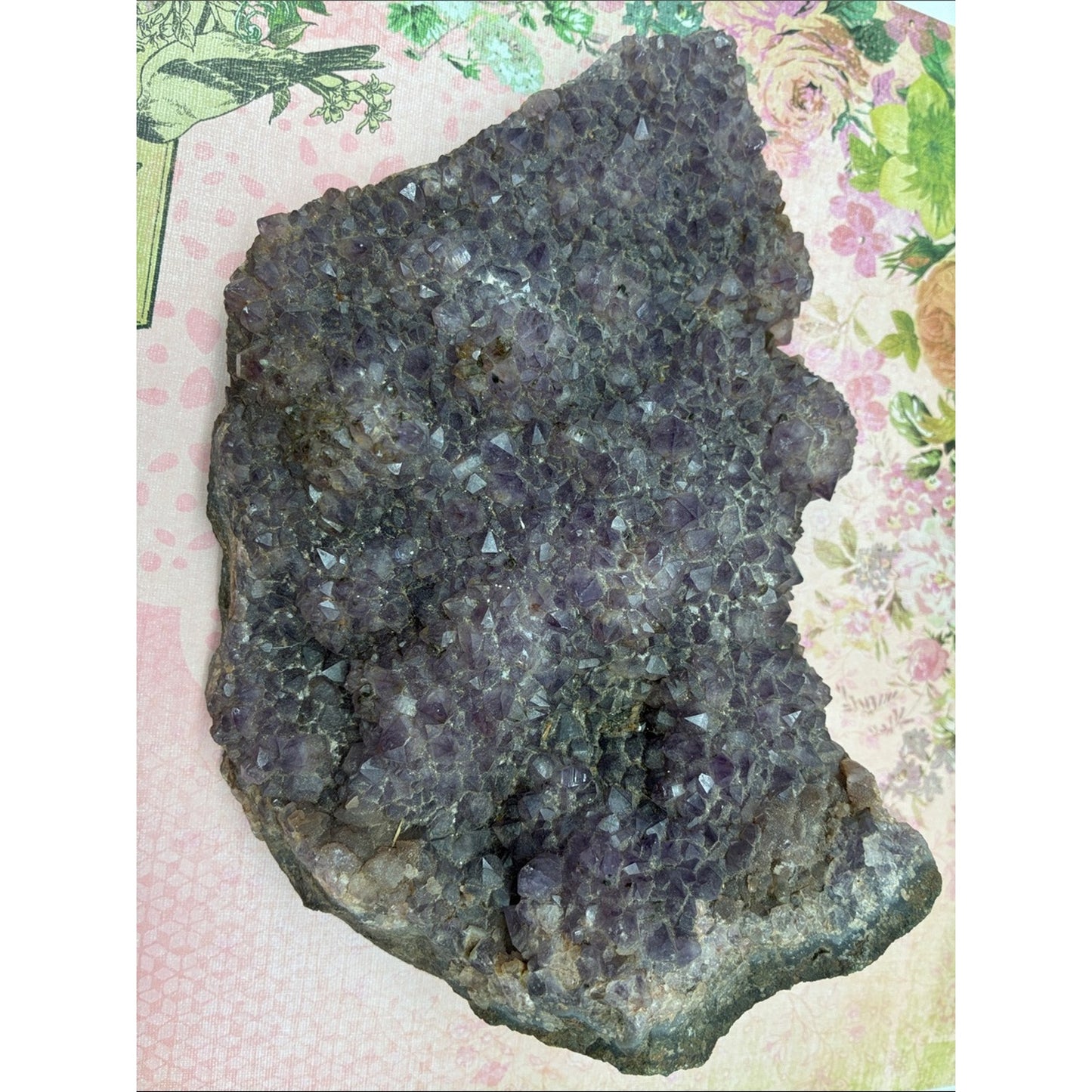 Large Amethyst Crystal Cluster Rock