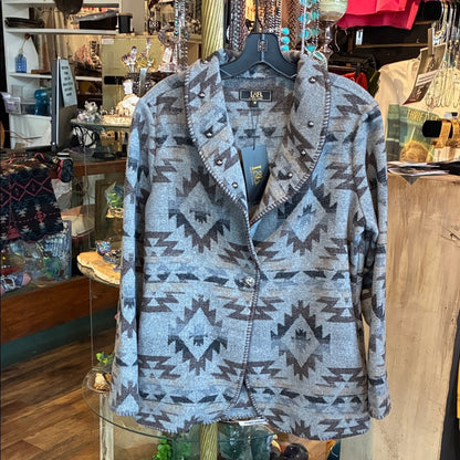 Kuhl Gray and Black Patterned Jacket