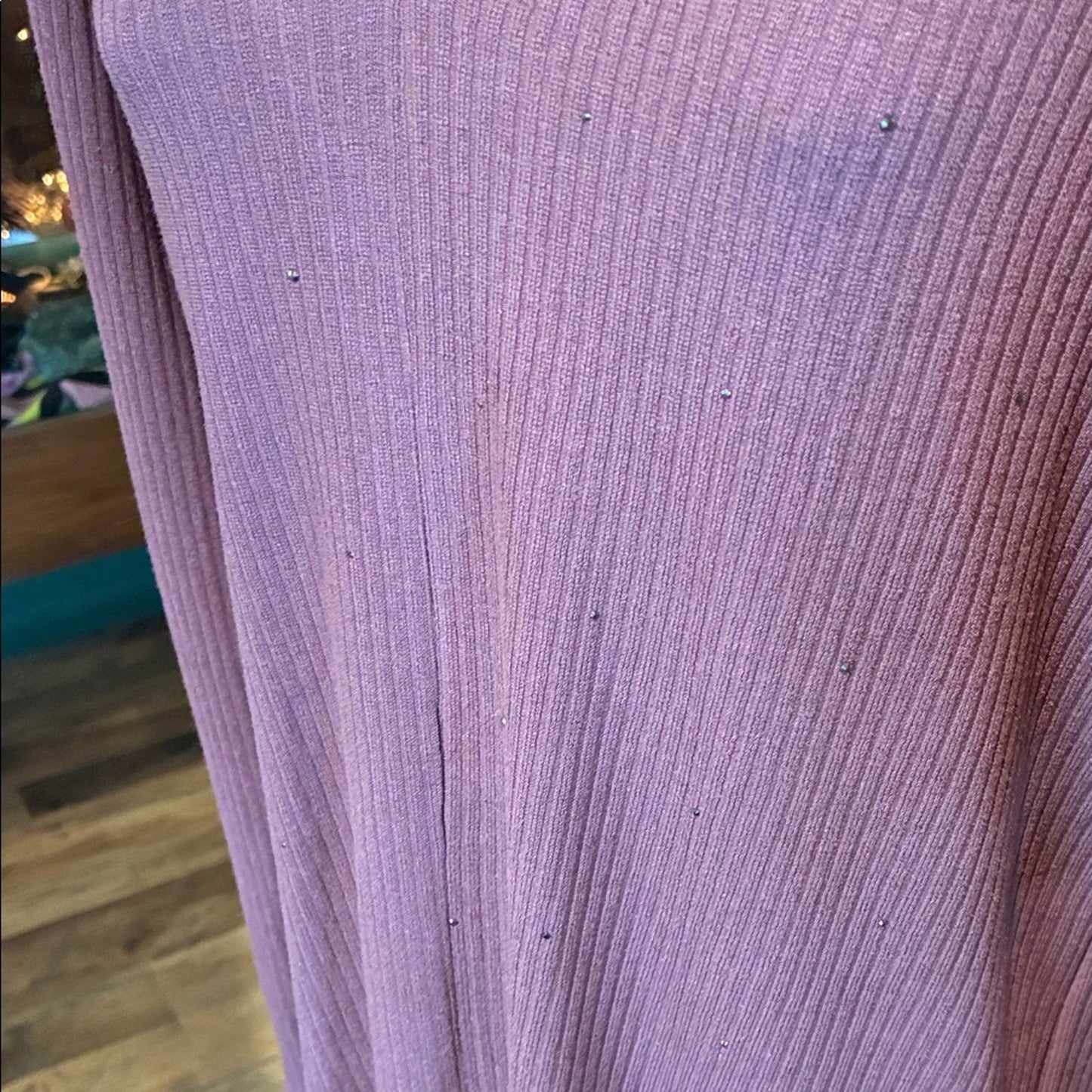 Pink Long Sleeve V-Neck Top VOCAL BRAND MADE IN USA