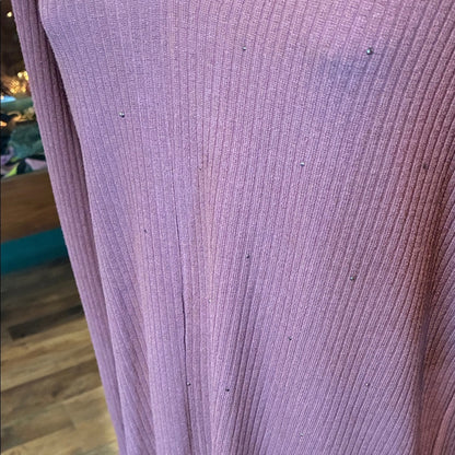Pink Long Sleeve V-Neck Top VOCAL BRAND MADE IN USA