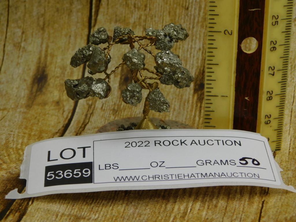PYRITE TREE ROCK STONE LAPIDARY SPECIMEN