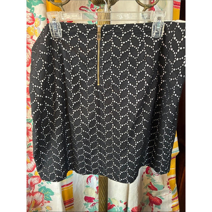 Black Dot Wave Vince Camuto Mini Skirt