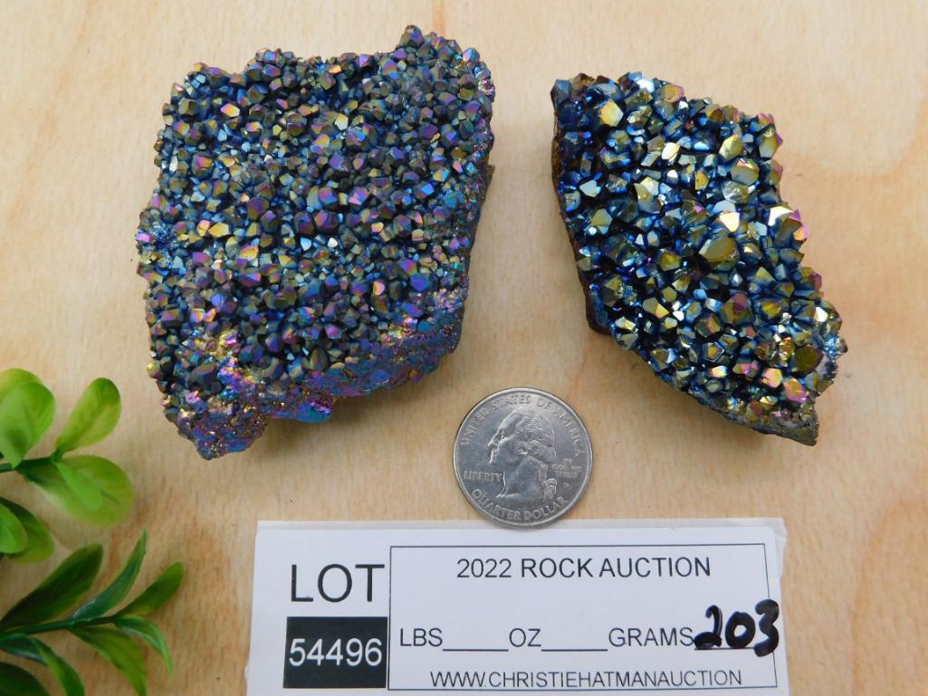 TITANIUM AMETHYST ROCK STONE LAPIDARY SPECIMEN